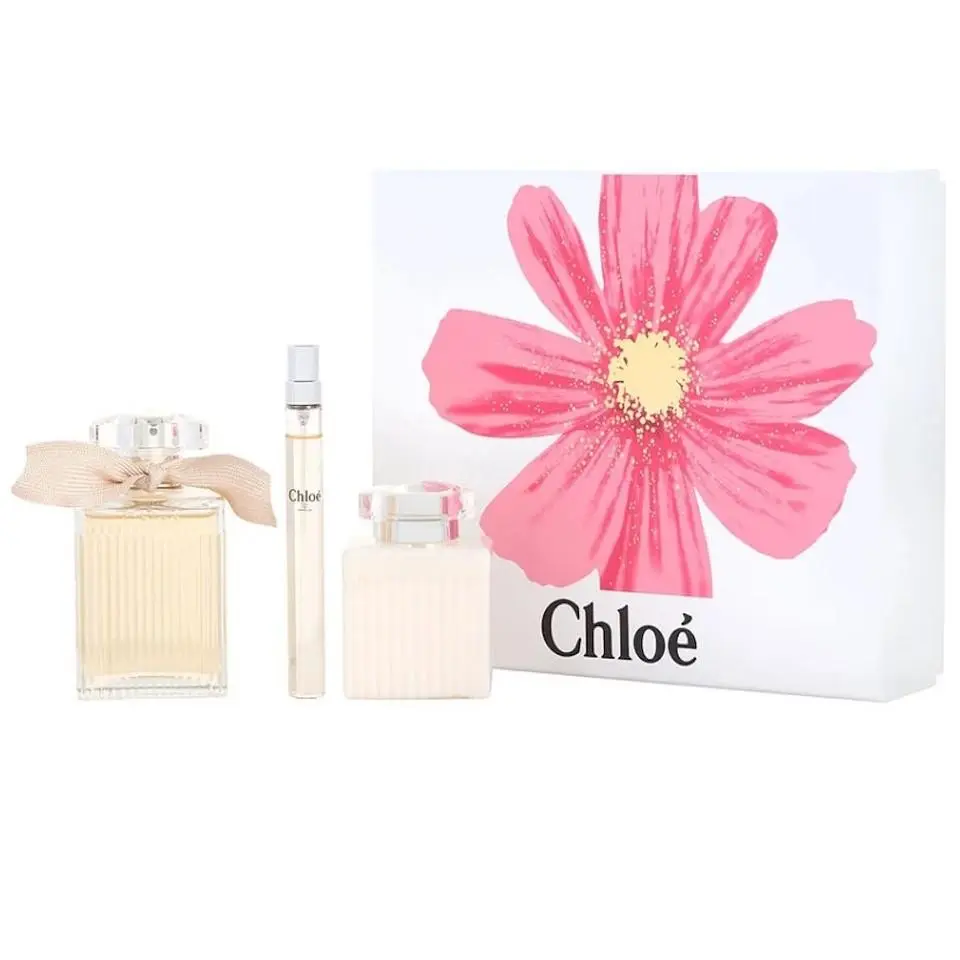 Chloe Edp 3 Pc Gift Set For Women 3.3 oz Spray + 3.4 oz BL + 0.33 oz Spray