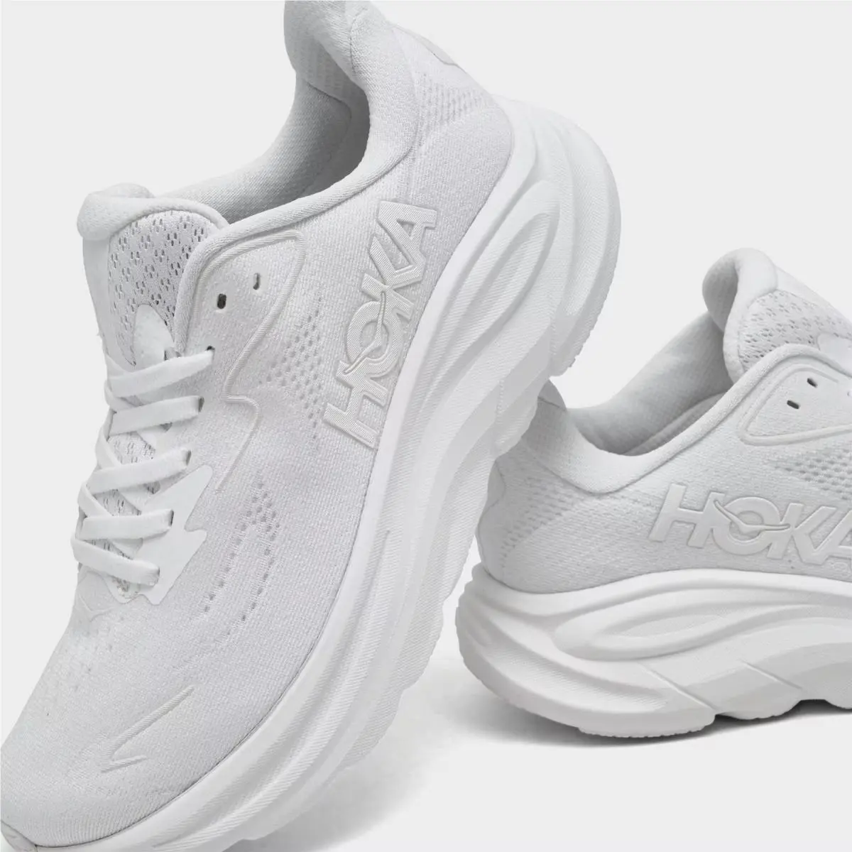 Hoka shoes - 1162031 100 - White/White 4