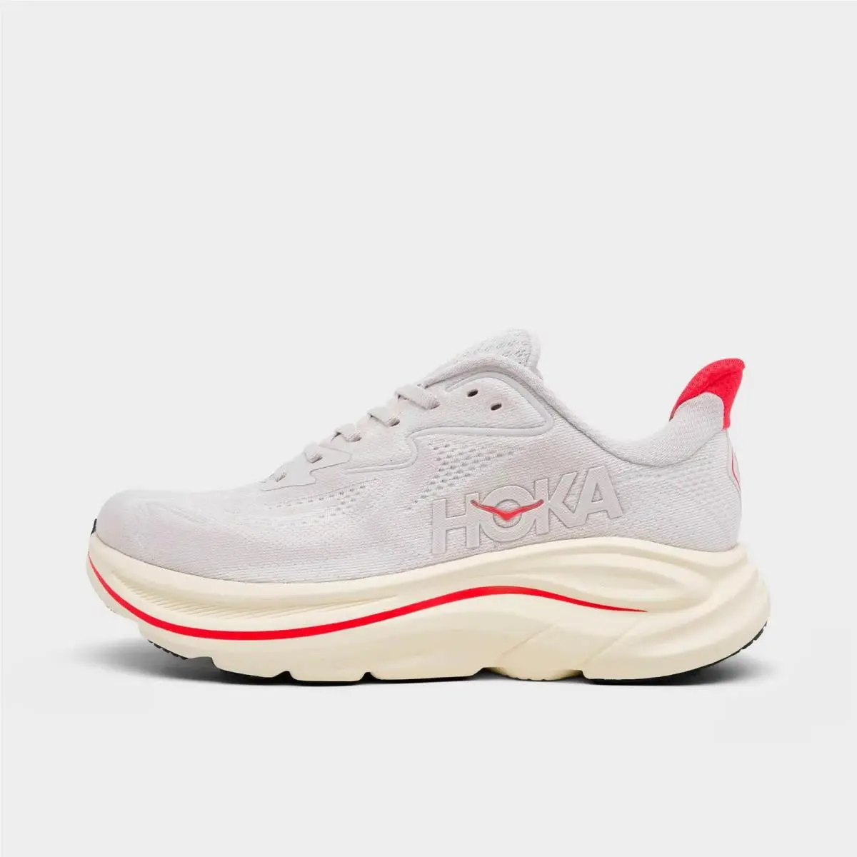 Women`s Hoka Clifton 10 Running Shoes Stucco/cerise 1162031 060