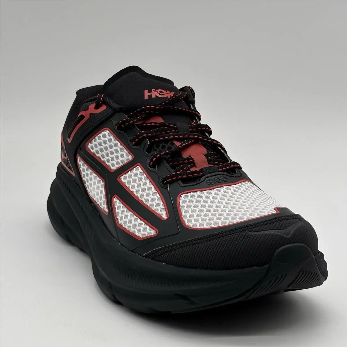 Hoka One One Clifton One9 Black Red 1155370 Bcrs Mens Size 9.5 Sneakers
