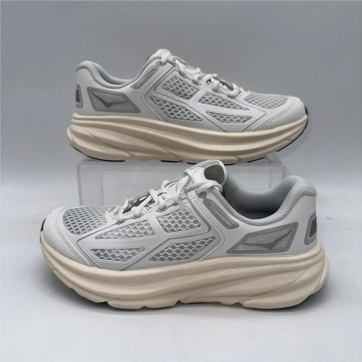 Hoka One One M 6.5 /W 7.5 U Clifton One9 1155370 Fcg White Running Sneaker