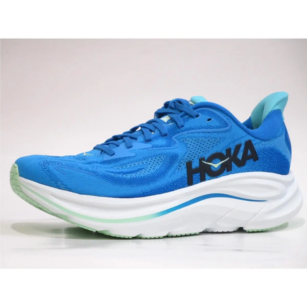 Hoka Men`s Clifton 10 Wide Running Sneaker Shoes 1162032 Hsk Size 10.5 2E US