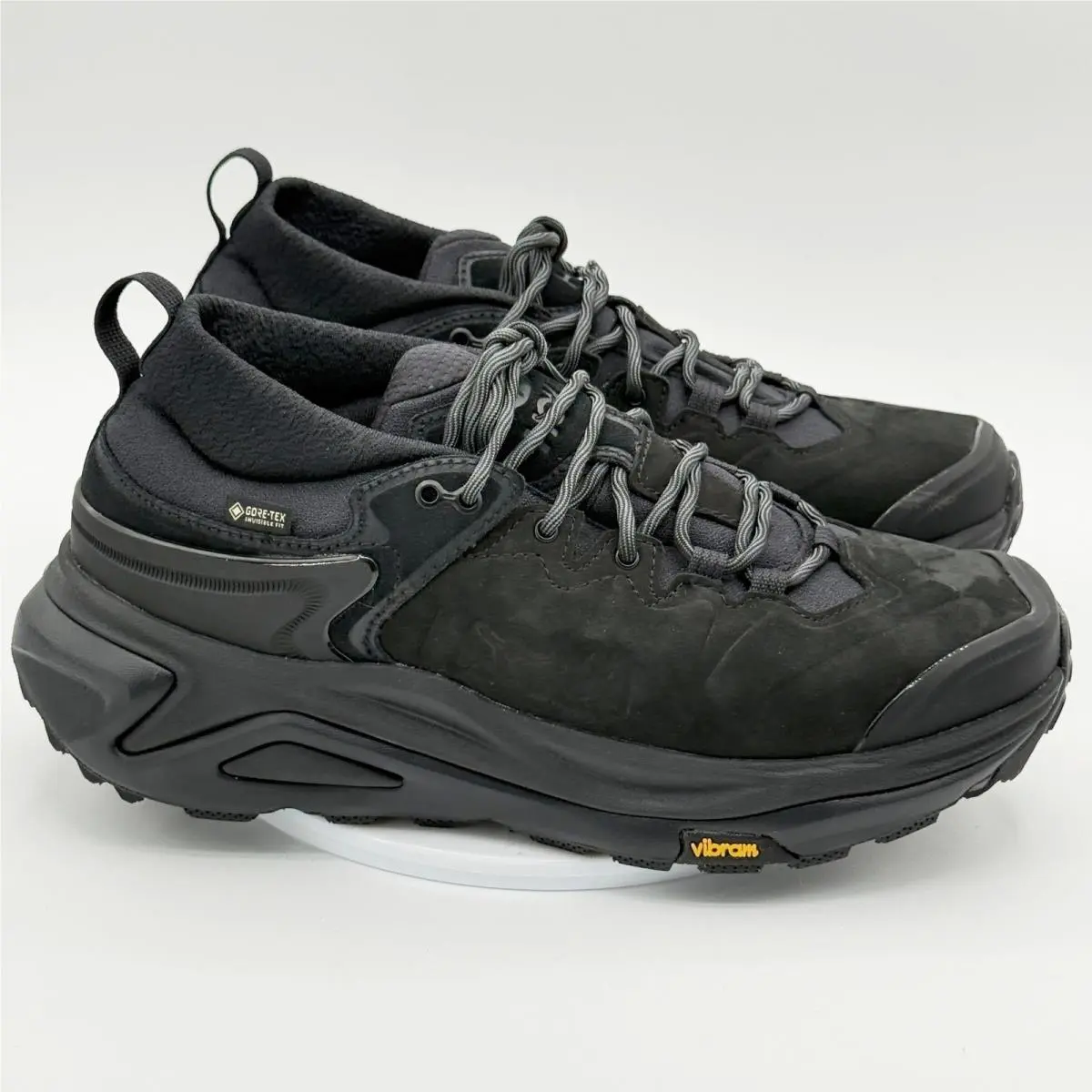 Hoka Kaha 3 Low Gtx Mens 9.5 Triple Black Gore-tex Trail Shoes 1162532
