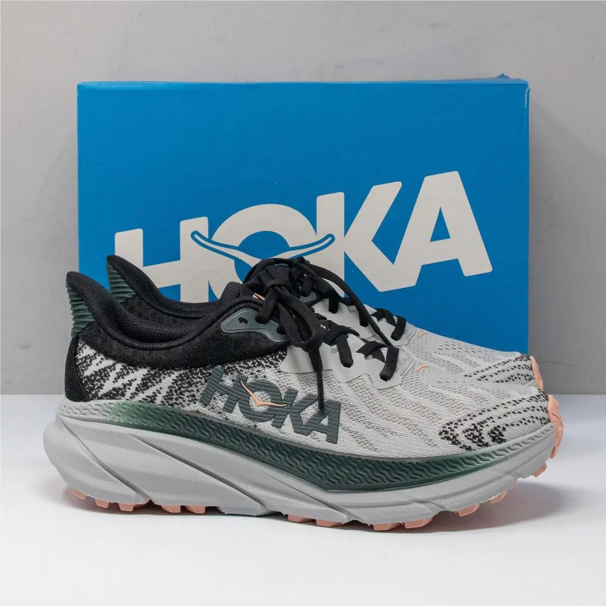 Hoka One Challenger Atr 7 Women`s 8.5 B Harbor Mist/spruce
