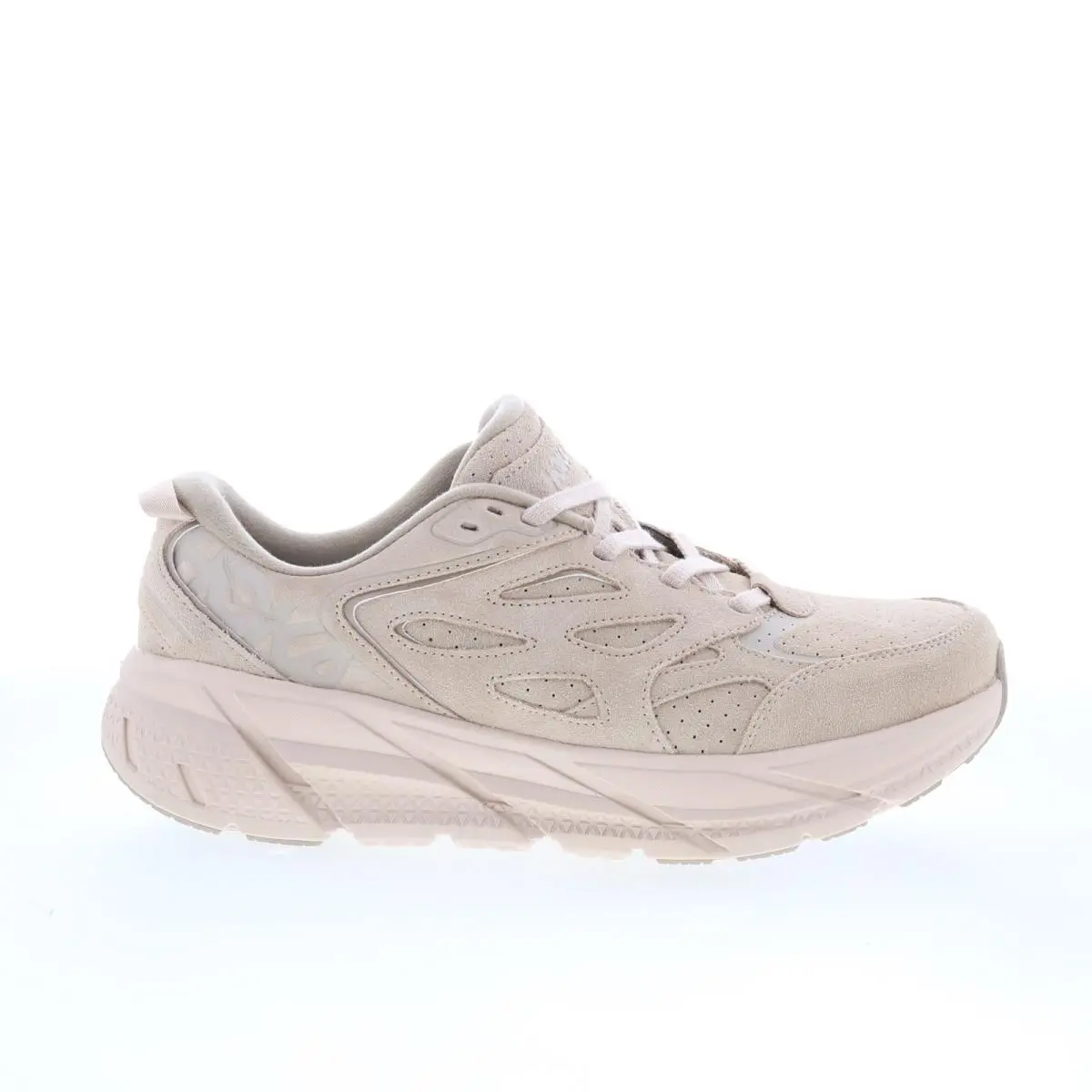 Hoka Clifton L Suede 1122571-SSDD Mens Beige Lifestyle Sneakers Shoes 10.5