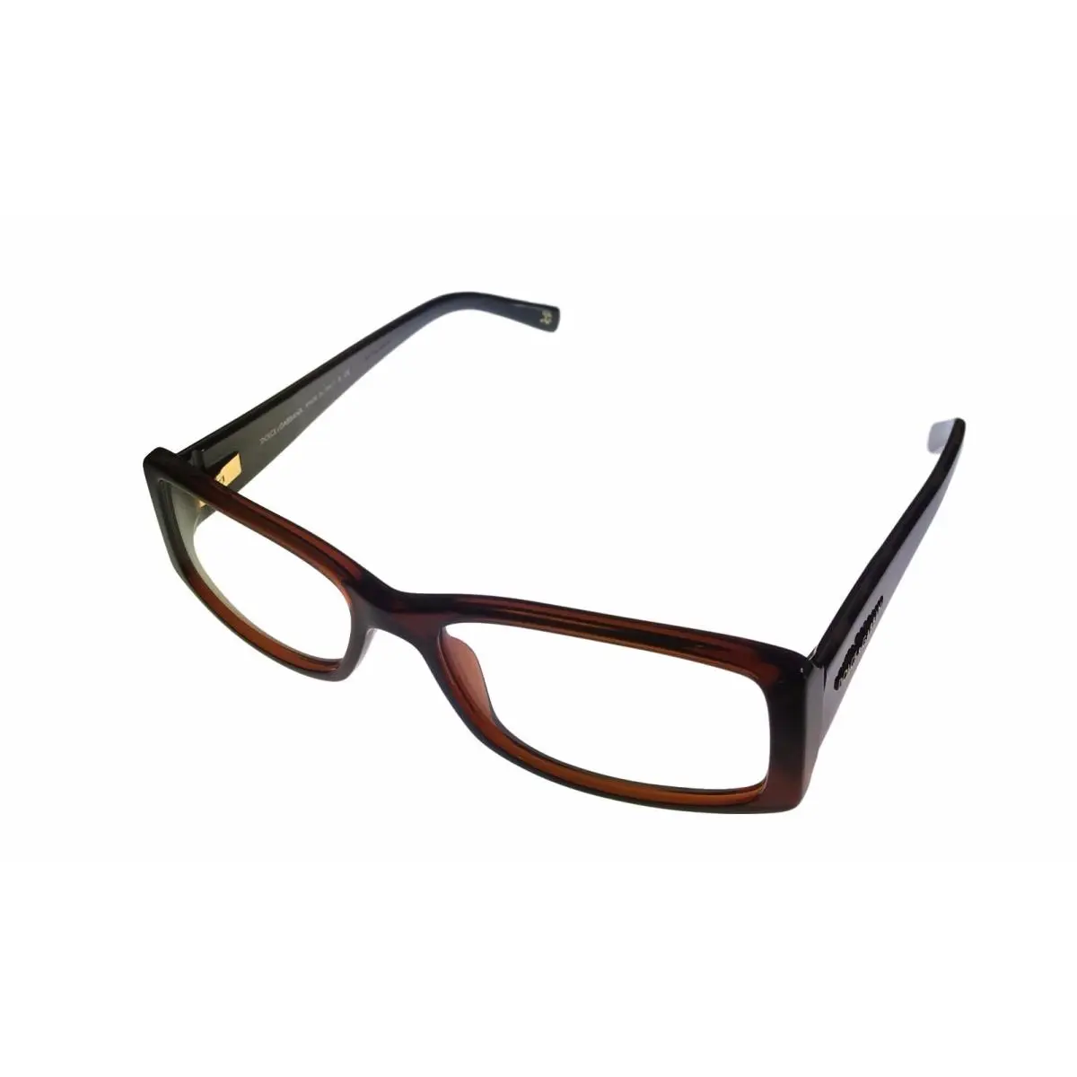 Dolce Gabbana Unisex Ophthalmic Frame Brown Tortoise Rectangle 3076 Brown