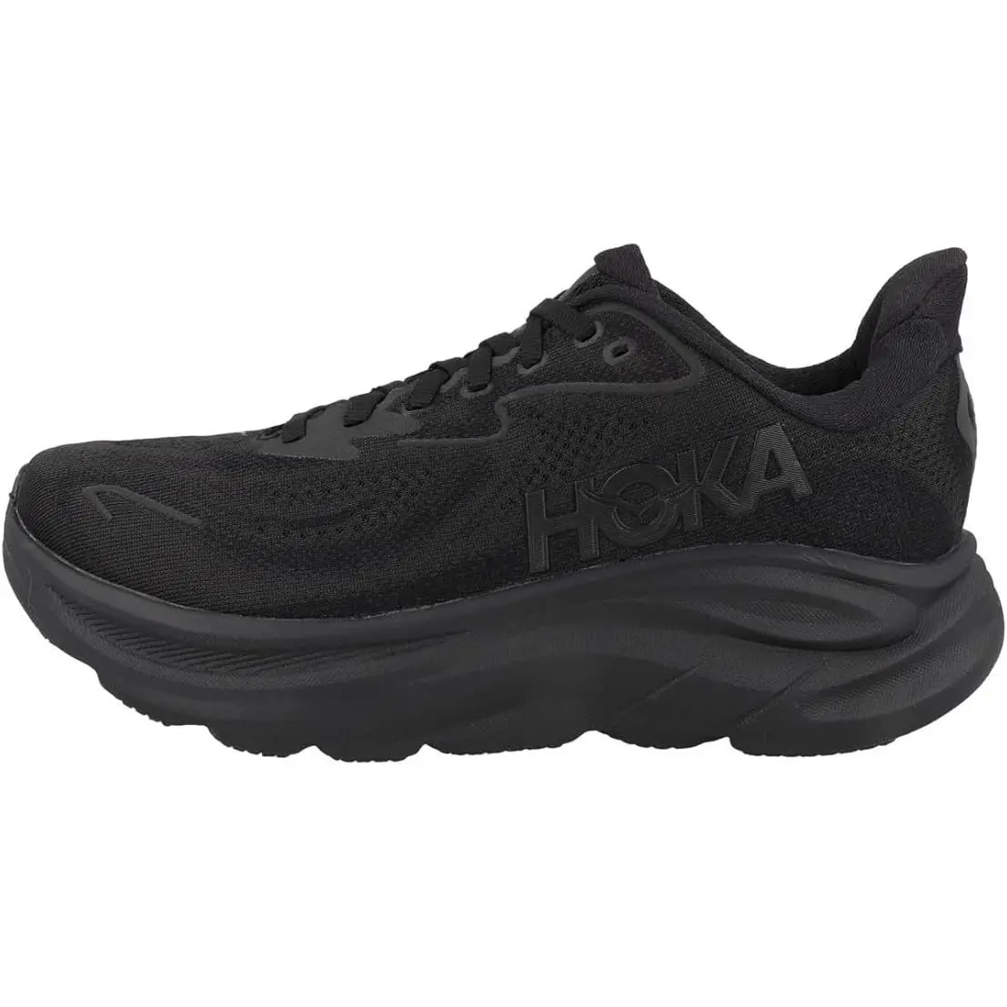 Hoka. Clifton 10 Women’s Running Shoes Black Black Size 12 Wide