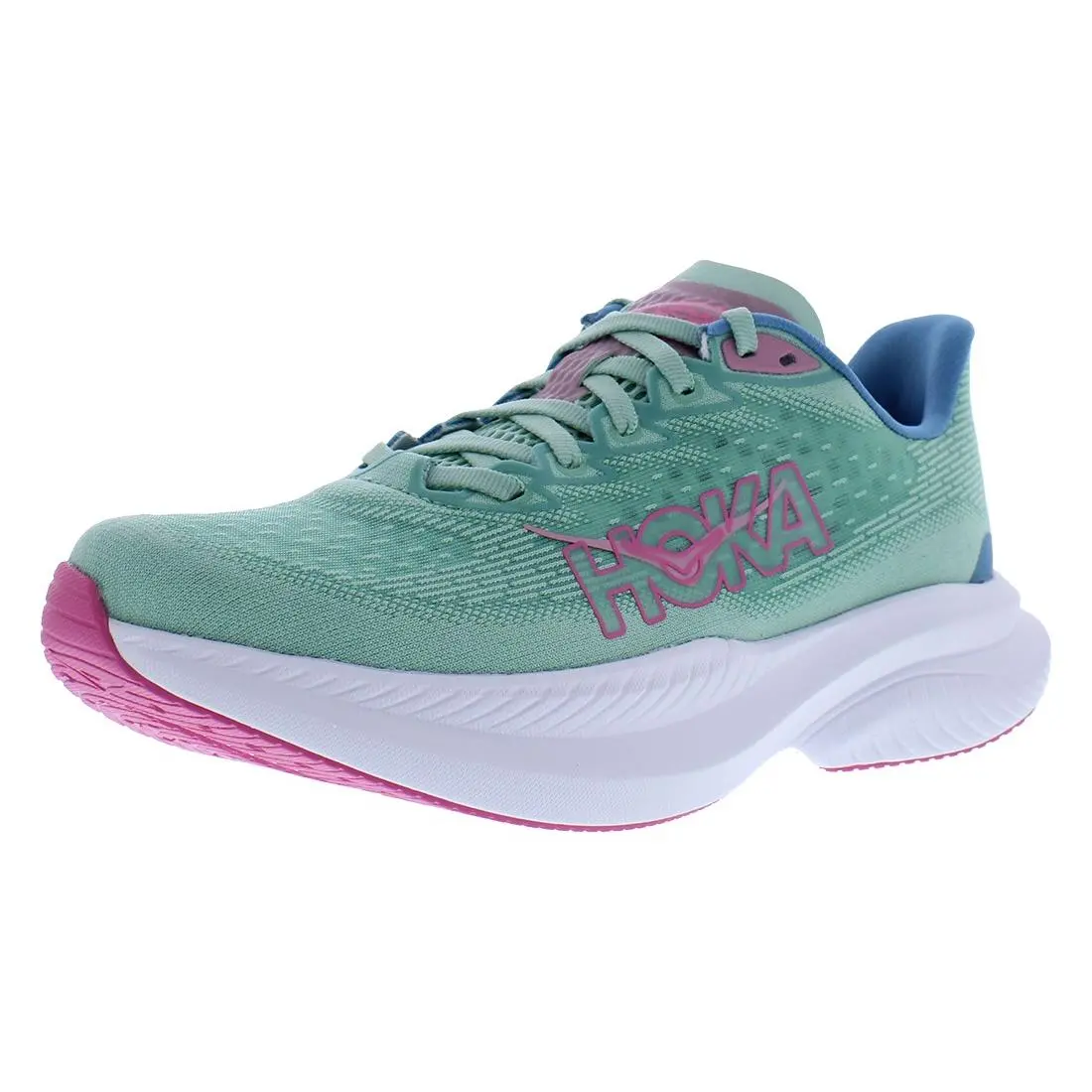 Hoka Mach 6 Womens Shoes Size 7.5 Color: Jadeite/alpine Blue