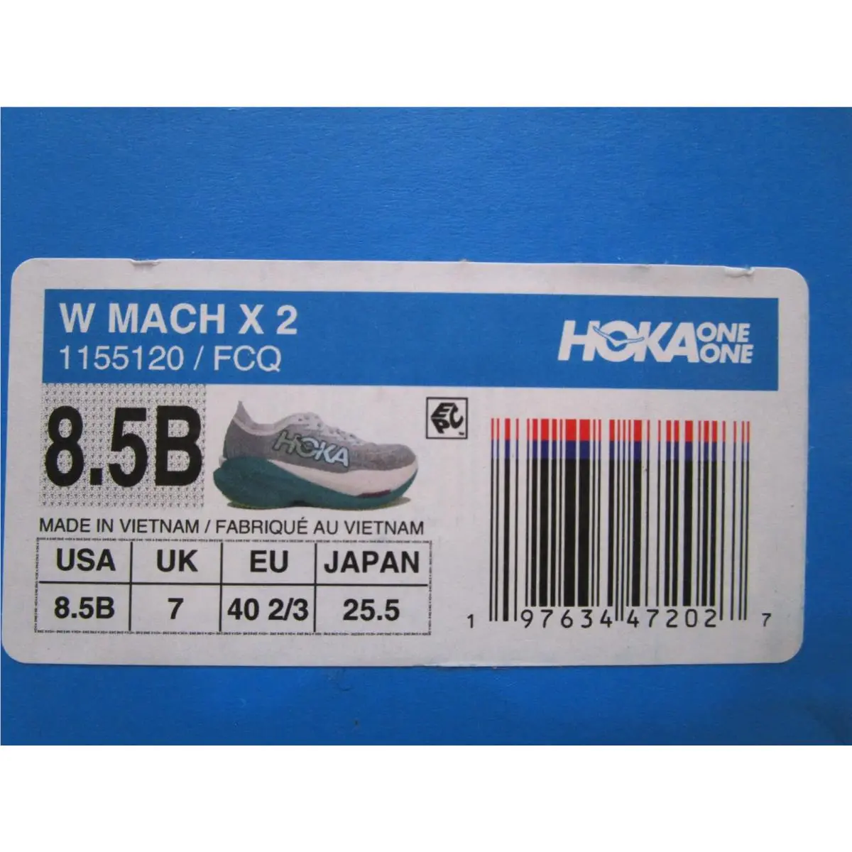 Hoka shoes - Hoka Mach X 2 - Mach - frost / electric aqua 4