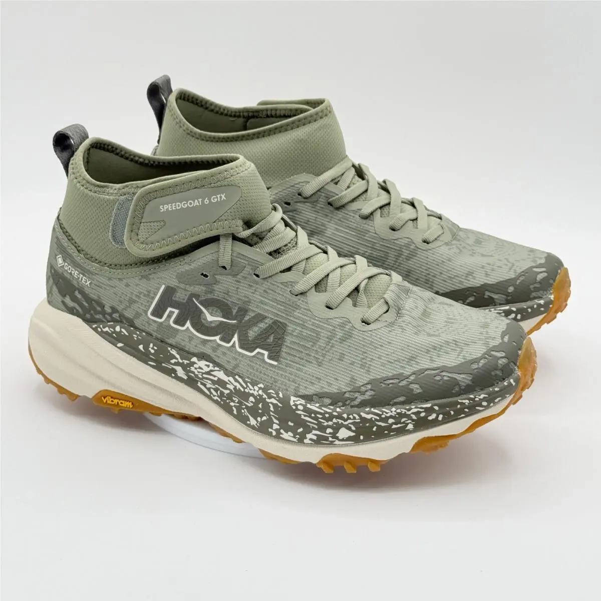 Hoka Speedgoat 6 Gtx Mid Mens Size 10 Sea Moss Oat Milk 1155152-SMLK