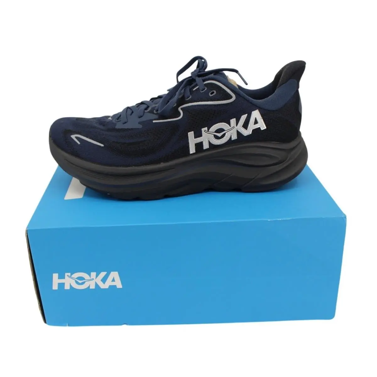 Mens 10D Hoka Clifton 10 Navy Black