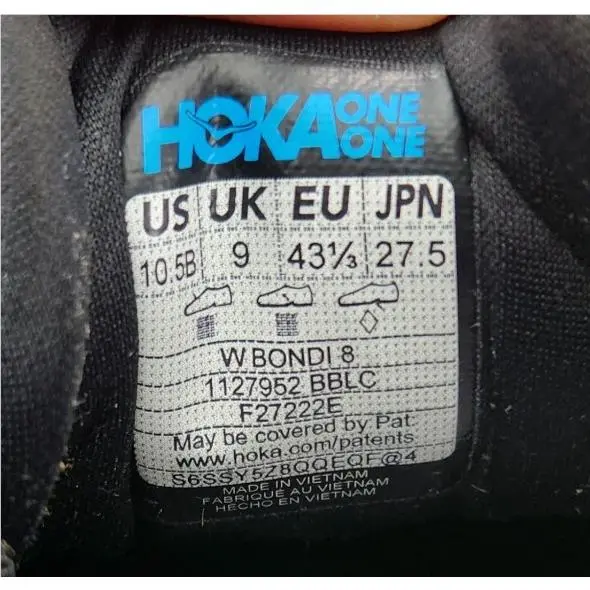Hoka shoes - Hoka One One Bondi 8 - 1127952-BBLC - Black 8