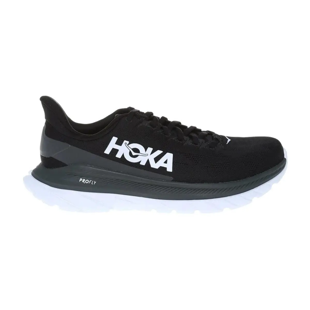 Hoka Mens Mach 4 Mesh Black Dark Shadow Trainers 8 US