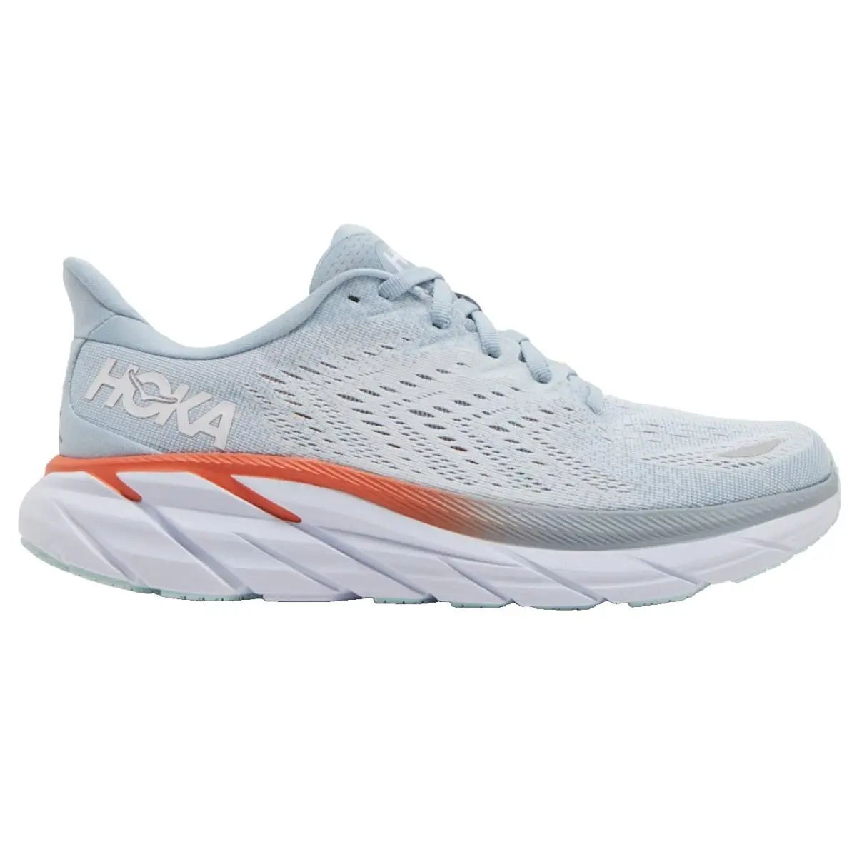 Hoka Women`s Clifton 8 Running Shoes 11 US B -blue Fog / Plein Air Very Rare