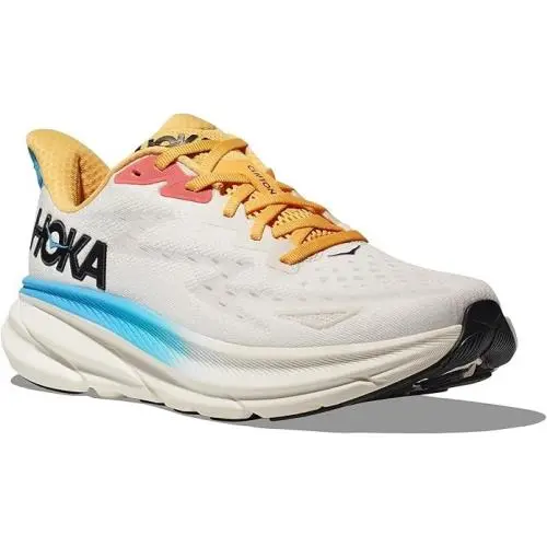 Hoka shoes - Hoka One One Clifton 9 - 1127896 BSW - Blanc De Blanc / Swim 1