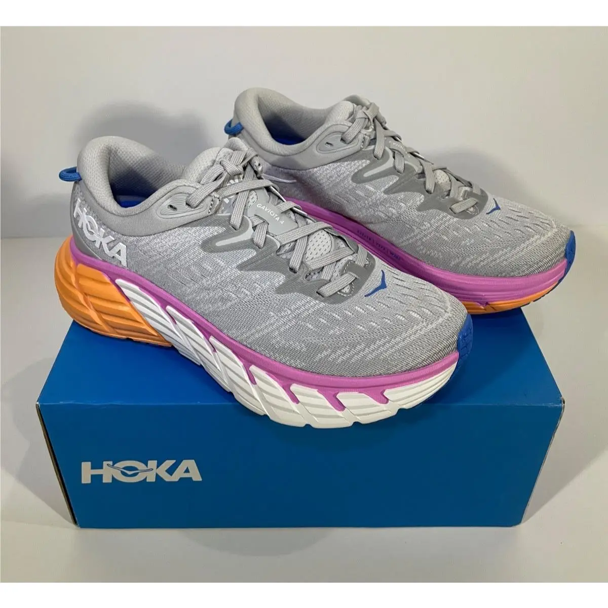 Hoka One Women’s Gaviota 4 Athletic Shoes Harbor Mist Nimbus Cloud Size 7.5