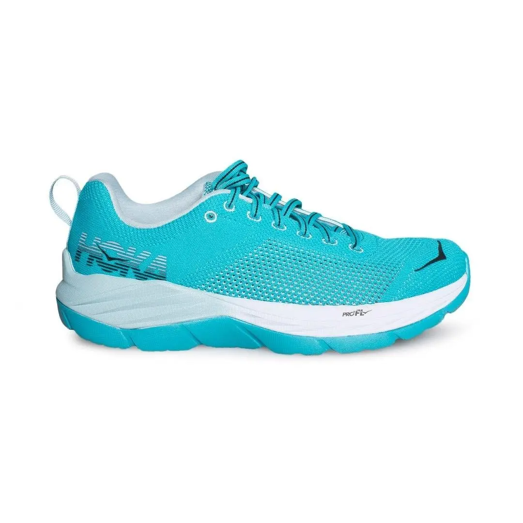 Hoka One One Mach Athletic Running Shoes Womens Size 9.5 Bluebird and White