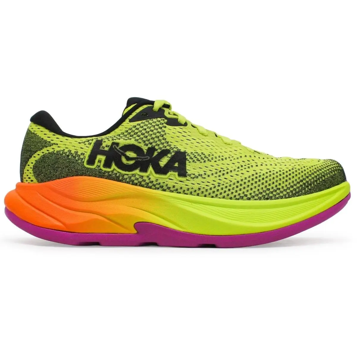 Hoka Rincon 4 Running Shoes 9.5 US Hoka Citrus/black Rare Color - Black