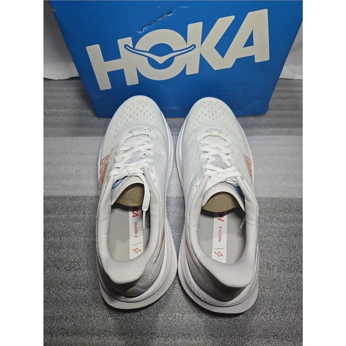 Hoka shoes - Hoka One One HOKA Mach 6 - 1147810-WNCL - White 6