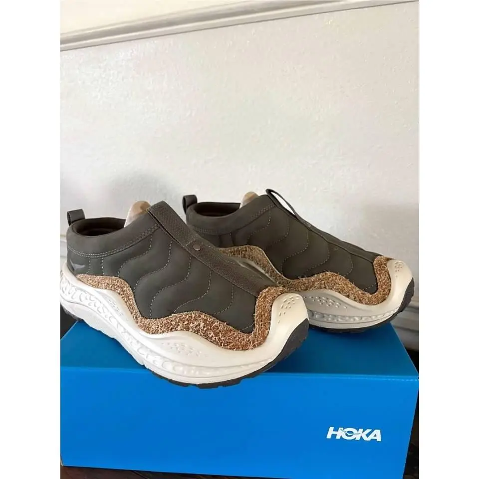 Hoka Ora Primo Recovery Slip On Sneaker Olive Oat Men 11.5.5/Women 13