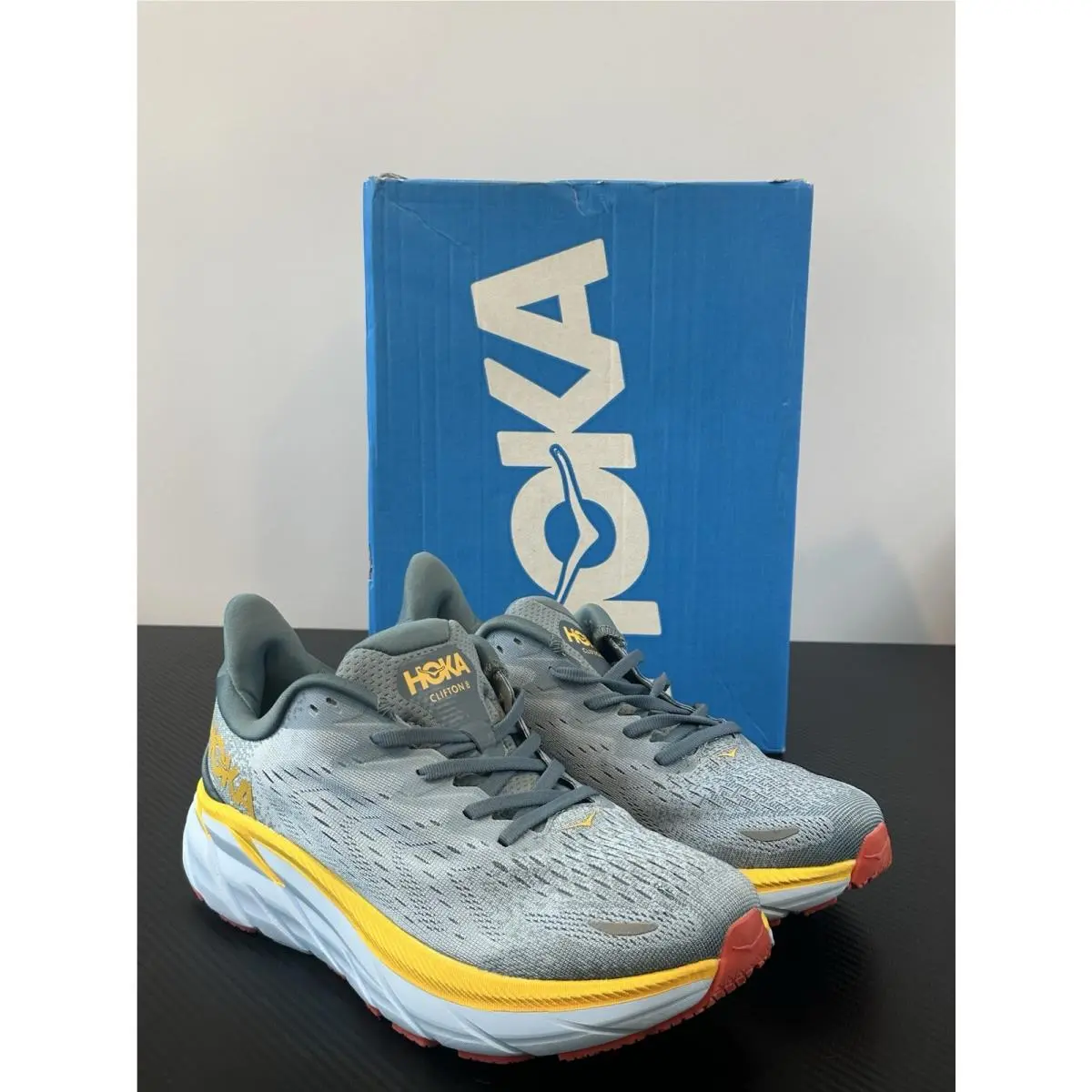 Hoka shoes - Hoka One One Clifton 8 - 1121374/GBMS - Goblin Blue Mountain Springs (UPC: 194715590434) 9