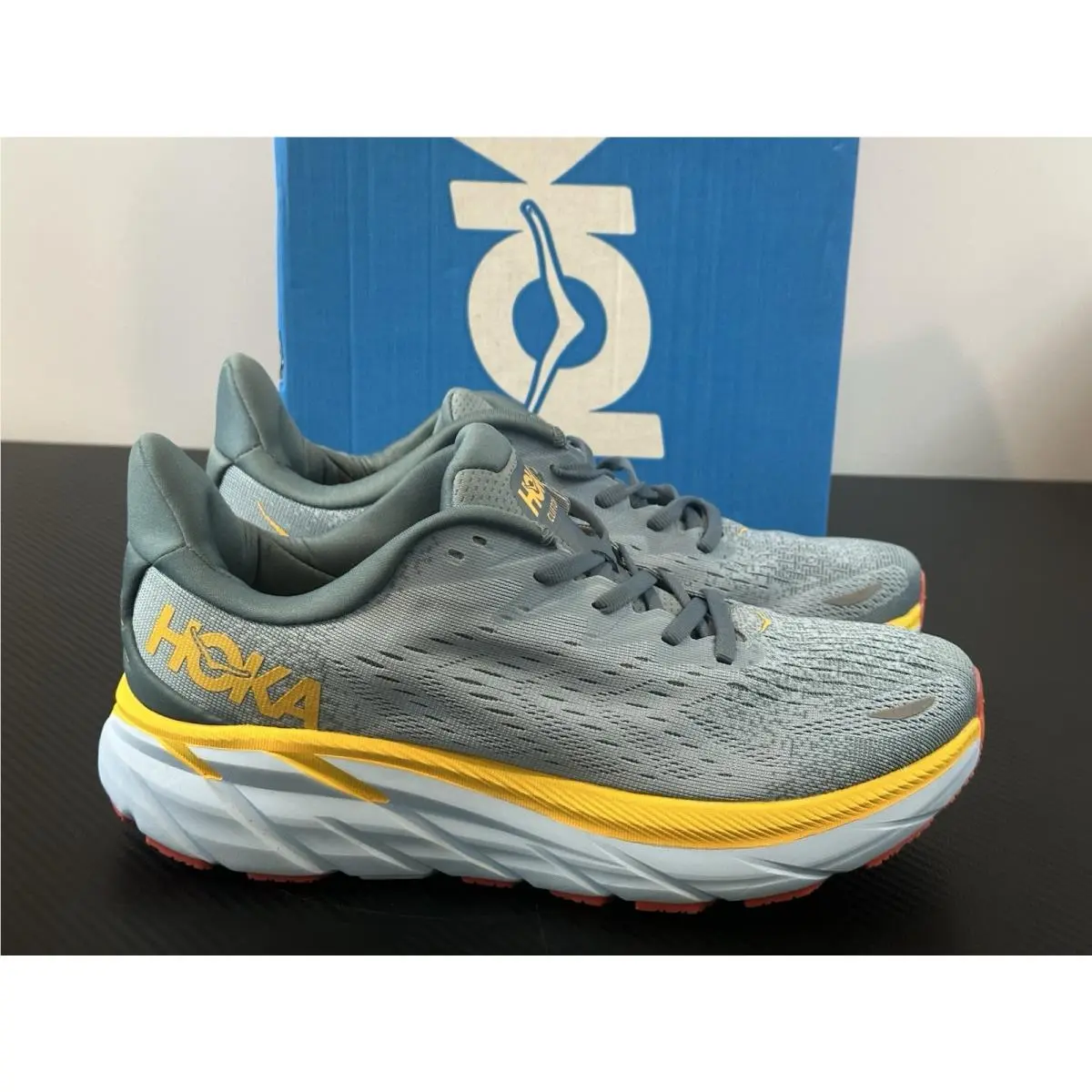 Hoka shoes - Hoka One One Clifton 8 - 1121374/GBMS - Goblin Blue Mountain Springs (UPC: 194715590434) 11