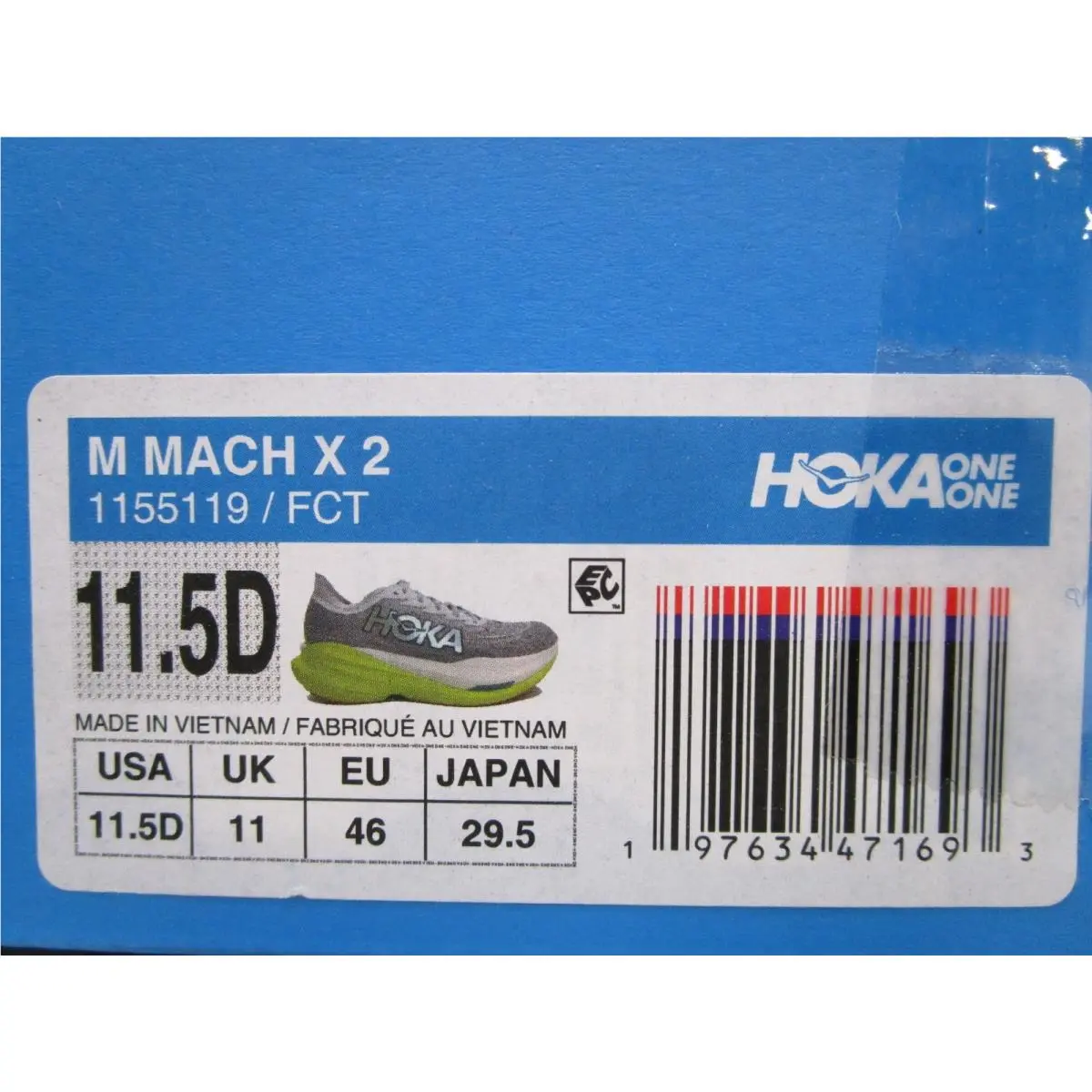 Hoka shoes - Frost / Citrus 4
