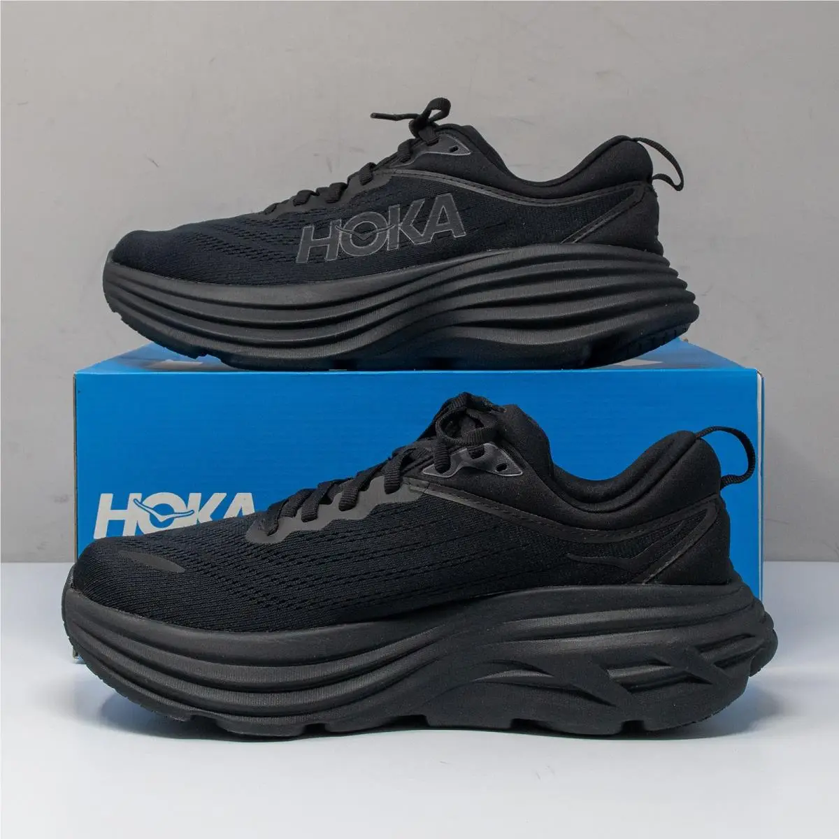 Hoka shoes - Hoka One Bondi 8 - One Bondi - 1123202-BBLC - Black (UPC: 195719627768) 1