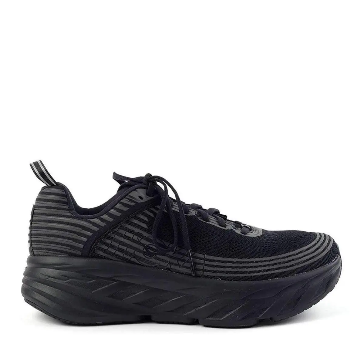 Hoka Men`s Bondi 6 Everyday Sneaker Black 10 US Wide - Rare