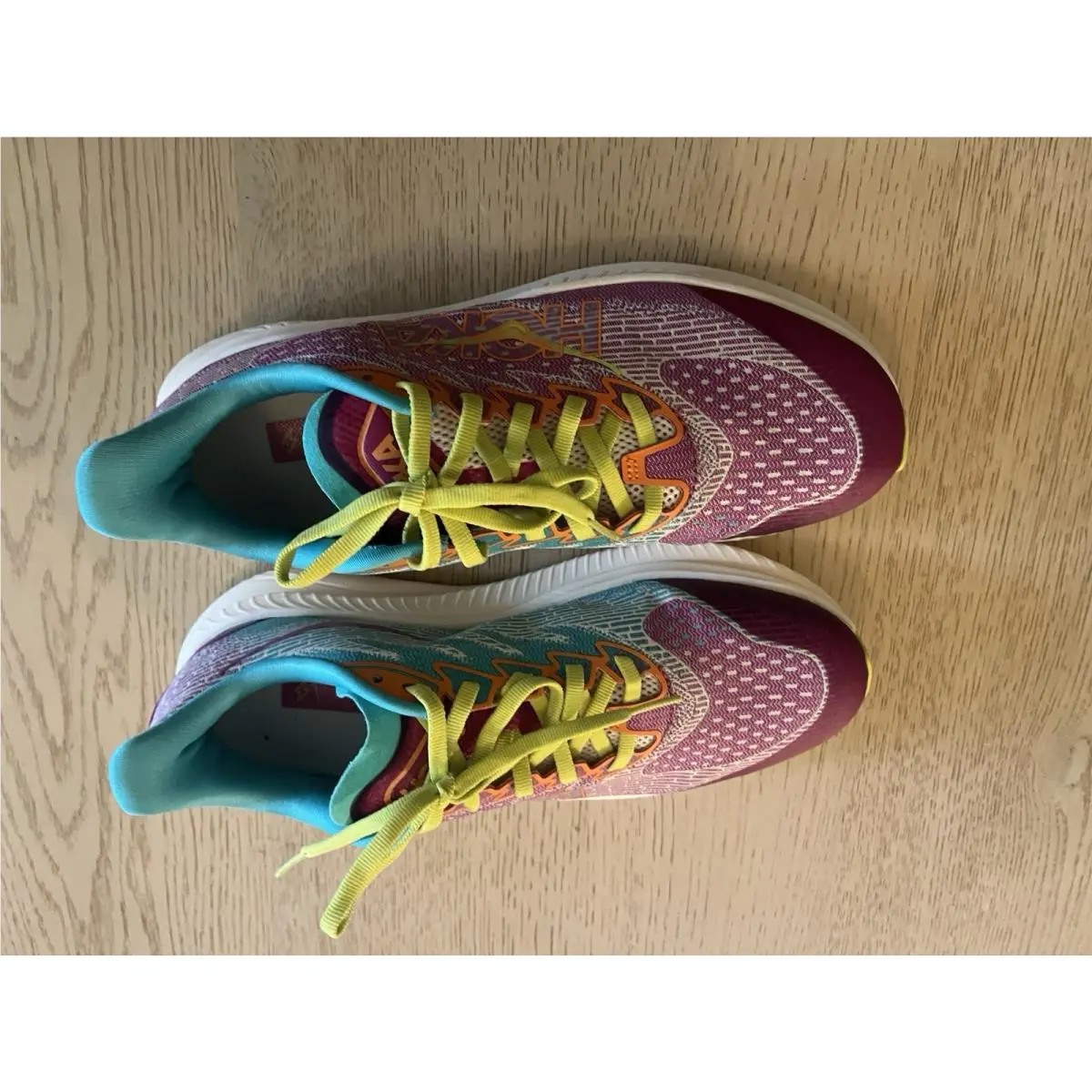 Hoka shoes - Hoka One One Mach - One One Mach - purple, orange, and teal (UPC: 197634456324) 2