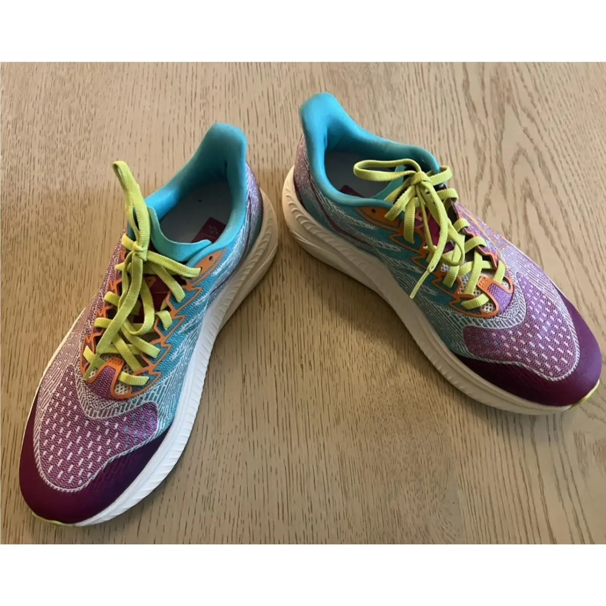 Hoka shoes - Hoka One One Mach - One One Mach - purple, orange, and teal (UPC: 197634456324) 3