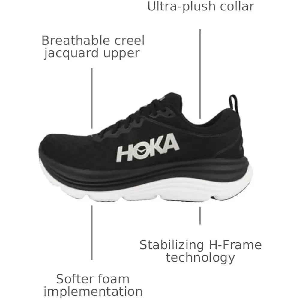 Hoka shoes - Hoka One One Gaviota 5 - Black (UPC: 0196565559739) 2