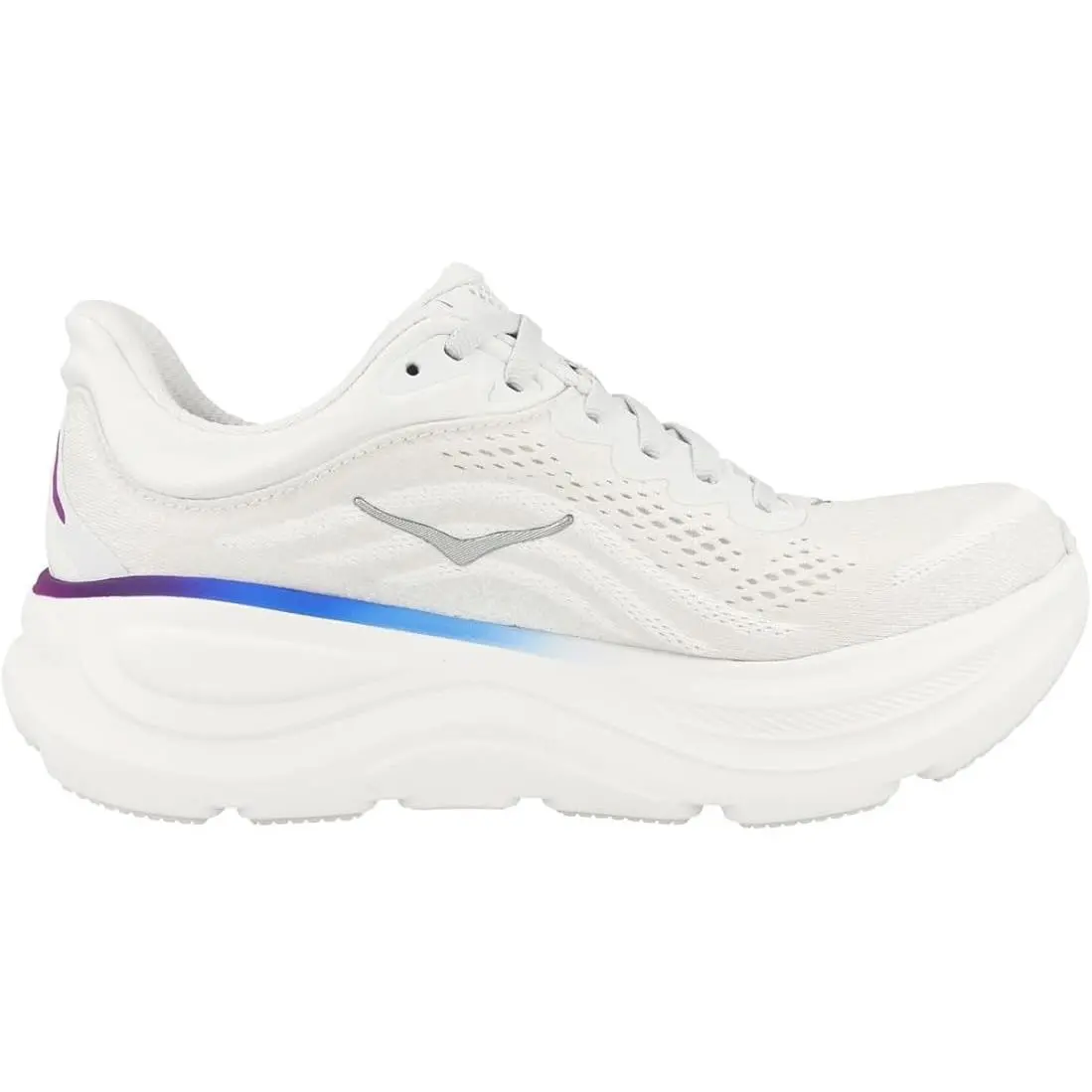 Hoka. Bondi 9 Women’s Running Shoes- Cosmic Grey White- Size 6 Wide
