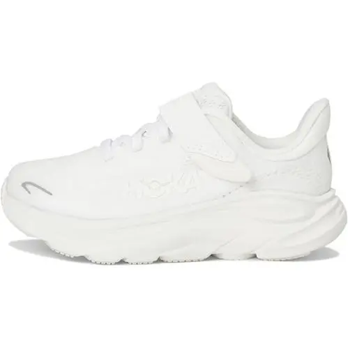Hoka shoes - Clifton 10 Little Kid - Clifton Little Kid - White/White (UPC: 198605196843) 0