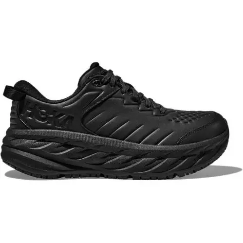 Hoka. Bondi SR Women’s Slip Resistant Shoes- Black Black- Size 9 Wide