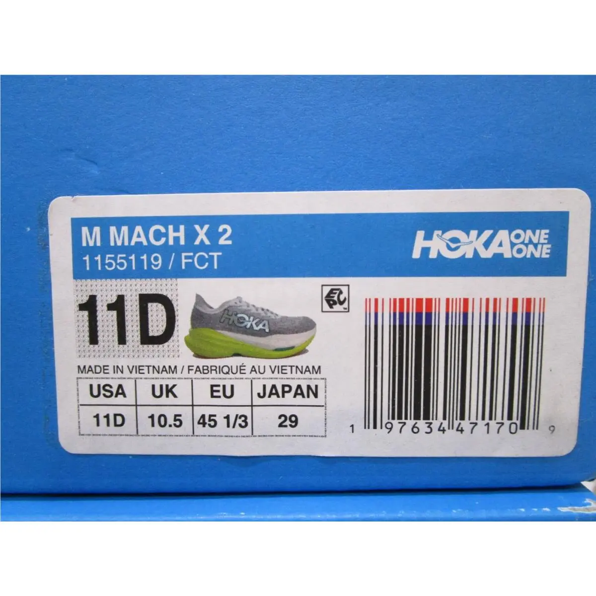 Hoka shoes - Frost / Citrus 4