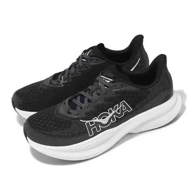 Hoka shoes - Mach 6 - Mach - 1147790/1147833-BWHT - Black (UPC: 197634102641) 0