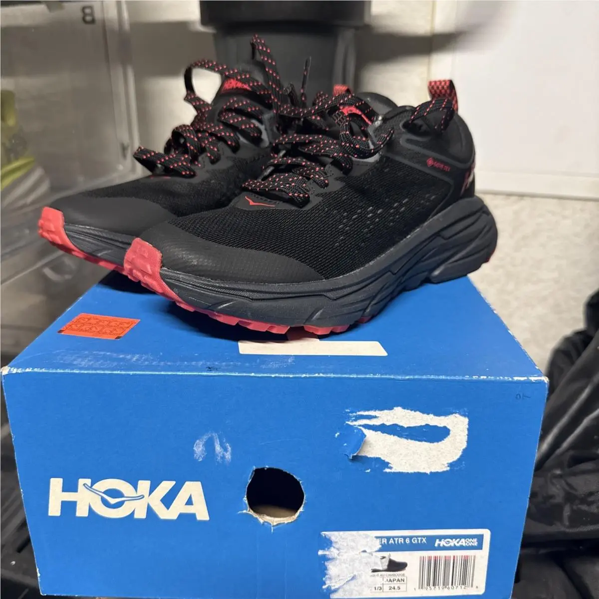 Hoka One One Womens Challenger Atr 6 Gtx Blue Running Shoes Sneakers Size 5B
