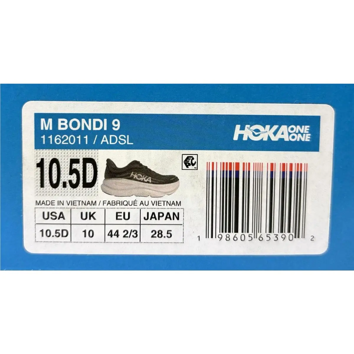 Hoka shoes - Hoka One One Bondi 9 - 1162011-ADSL - Asteroid Silver (UPC: 198605653902) 16