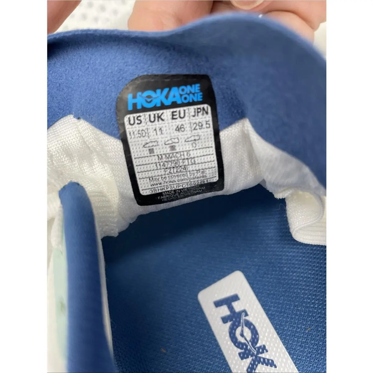 Hoka shoes - Hoka Mach 6 - Mach - Green White (UPC: 0197634457260) 7