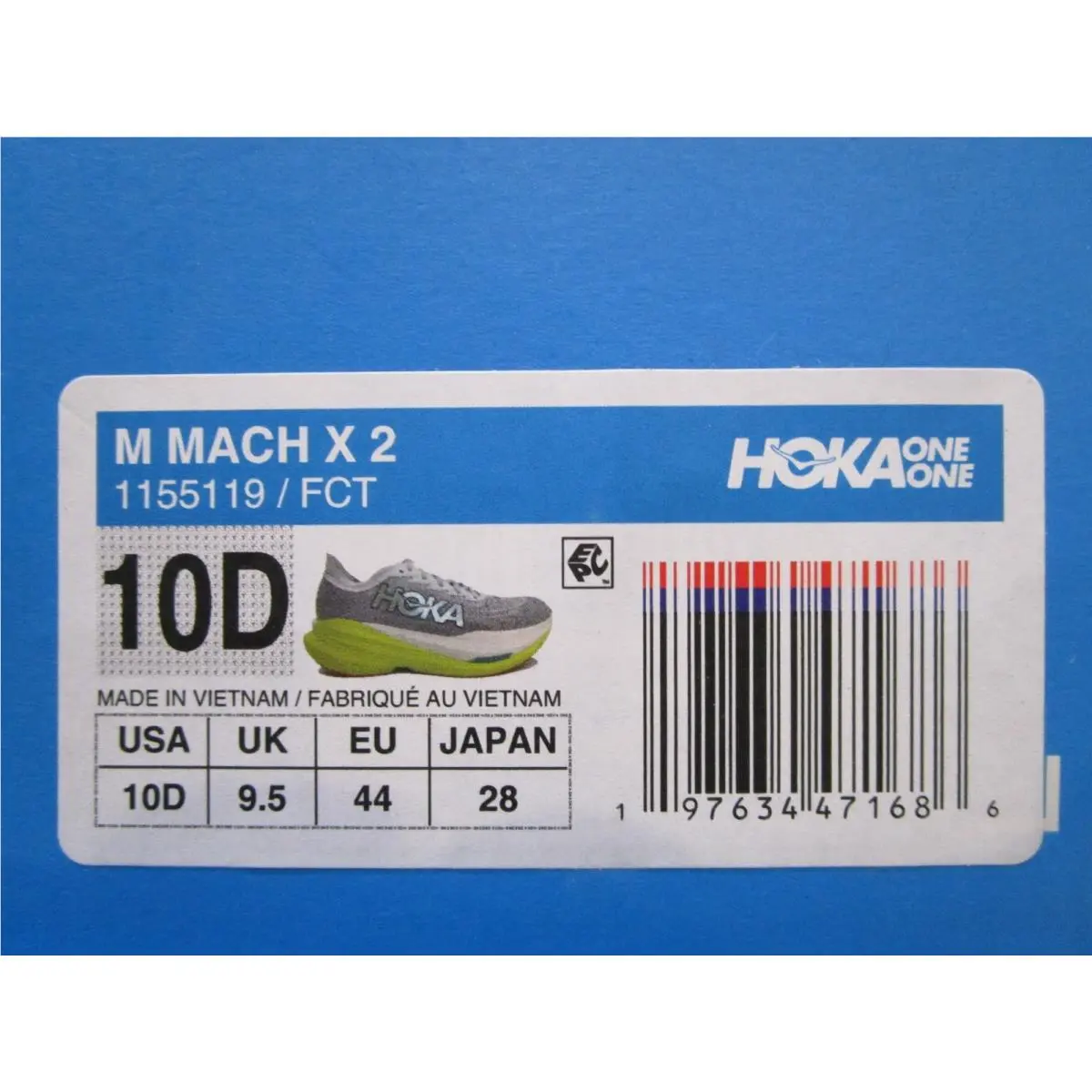 Hoka shoes - Frost / Citrus 4