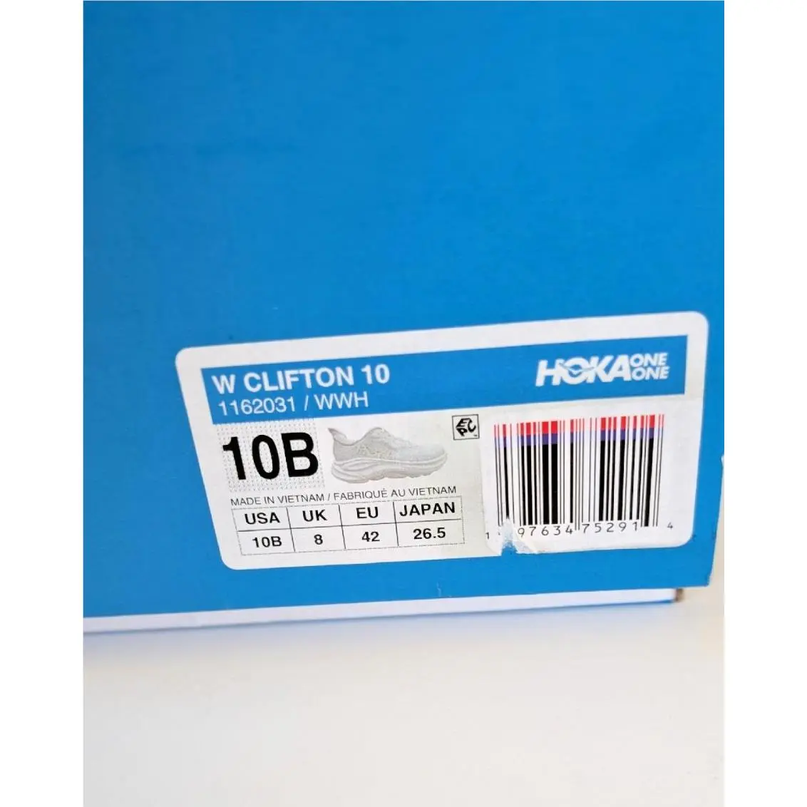 Hoka shoes - Clifton 10 - Clifton - White (UPC: 197634752914) 3