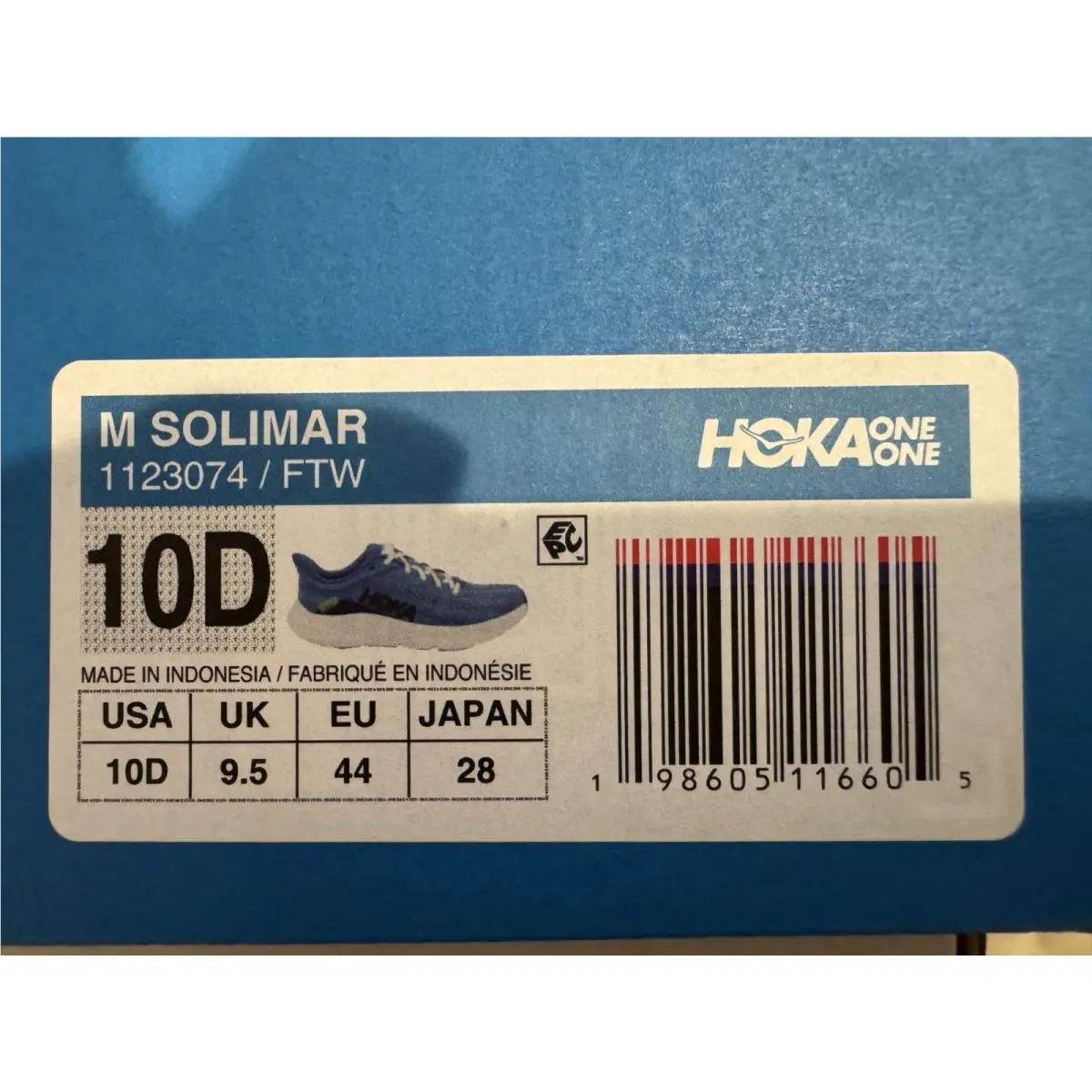 Hoka shoes - Hoka One One HOKA Solimar - 1123074 FTW - Blue (UPC: 198605116605) 8