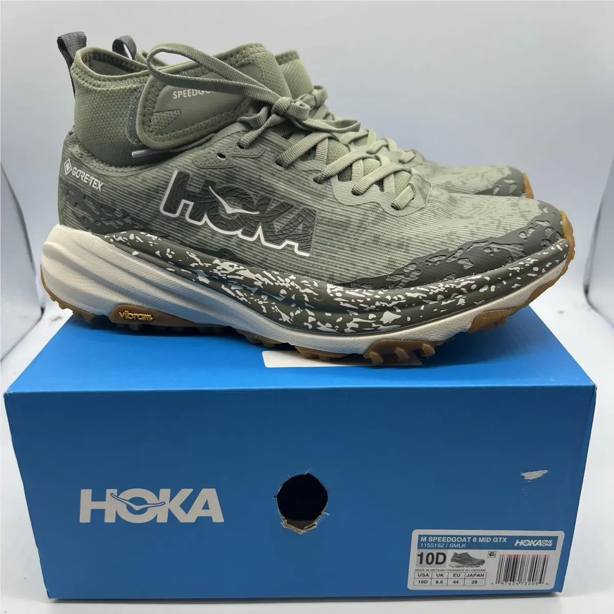 Hoka Speedgoat 6 Mid Gtx Gore Tex 1155152 Nby Green Mens Size 10