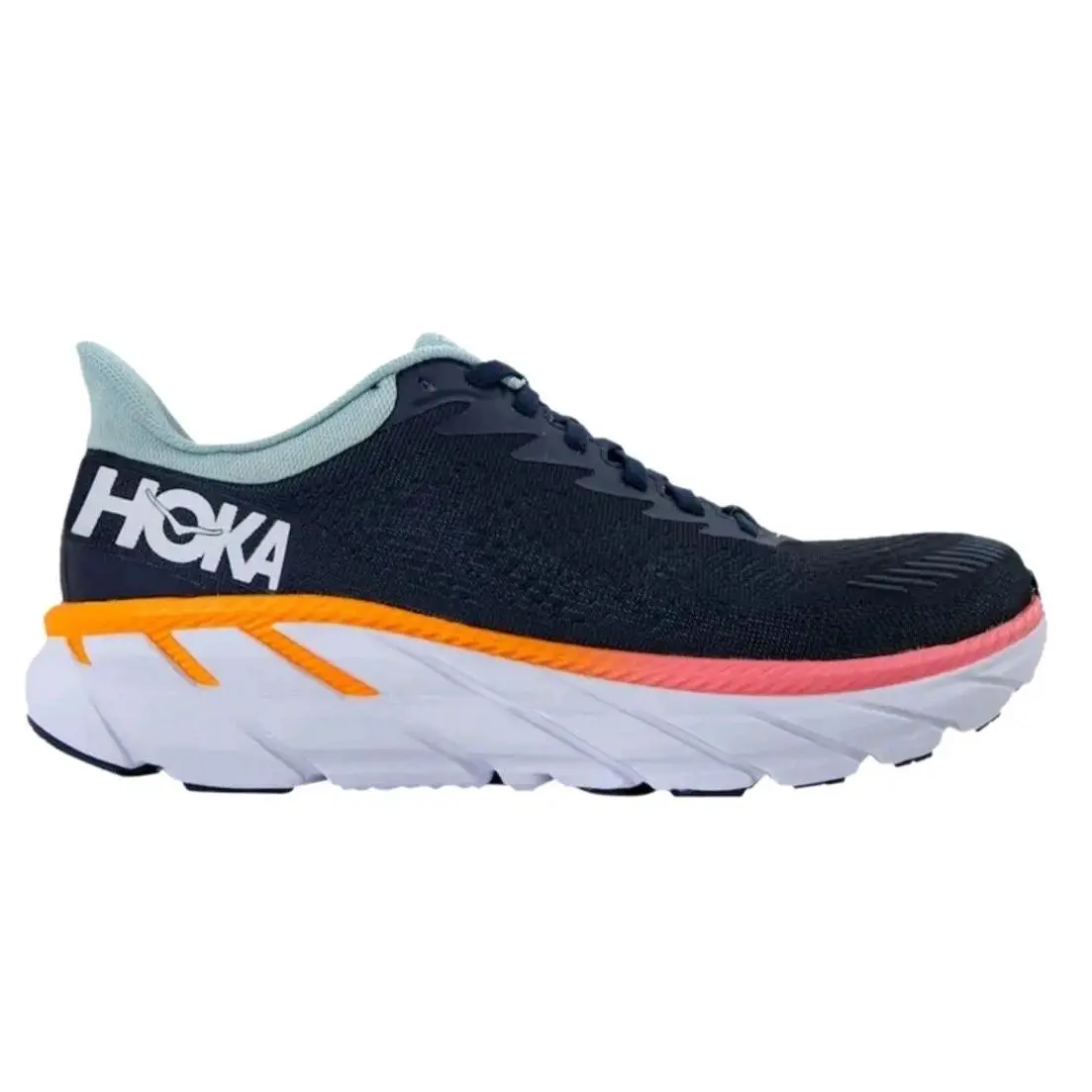 Hoka One One Womens Clifton 7 Black Iris Blue Haze - Size 10