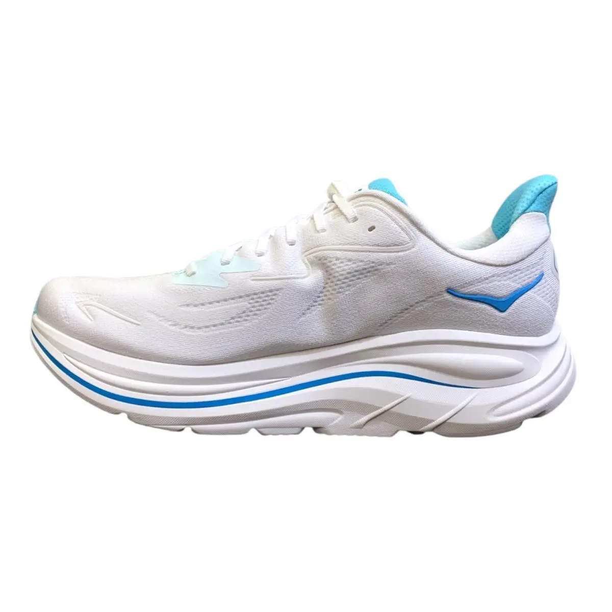 Hoka shoes - Clifton 10 - Clifton - White/Skyward Blue (UPC: 197634750606) 2