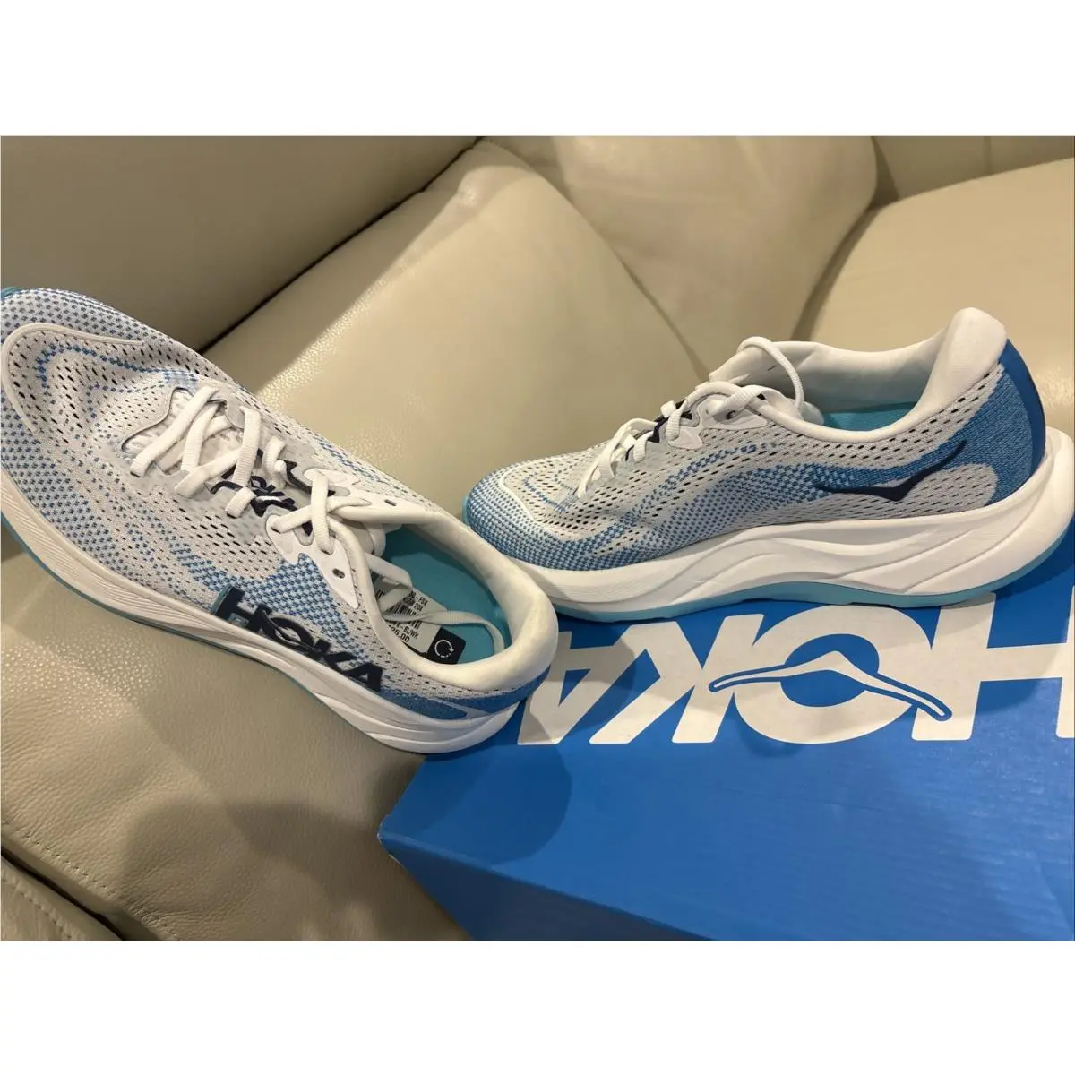 Hoka shoes - Rincon 4 - Rincon - 1155130-FSK - White, Blue 1
