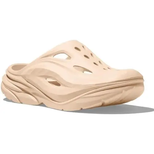 Hoka Ora Recovery Mule Unisex Shoes- Vanilla/vanilla - Size 9 Comfort Slip On