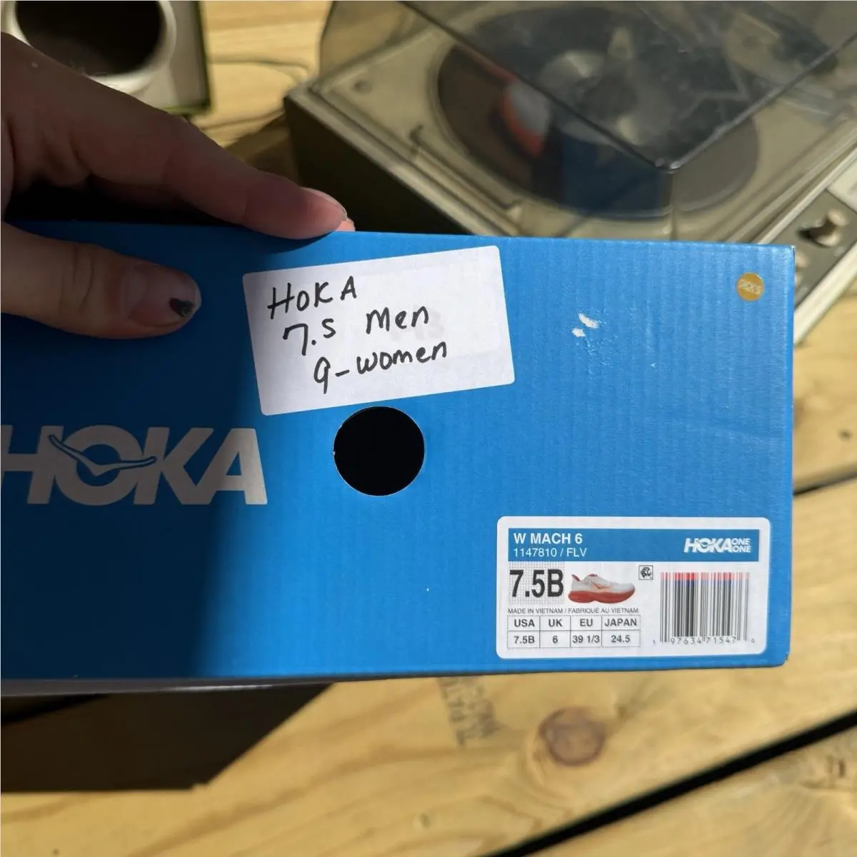 Hoka shoes - Hoka One One Mach 6 - 1147810-ARFL - White (UPC: 197634715476) 6