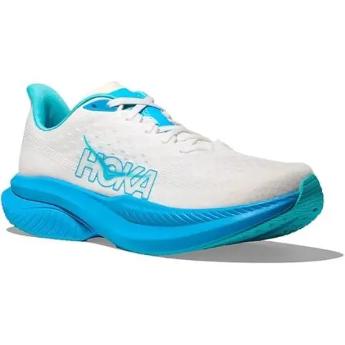 Hoka. Mach 6 Men’s Running Shoes White Skyward Blue Size 11.5 M